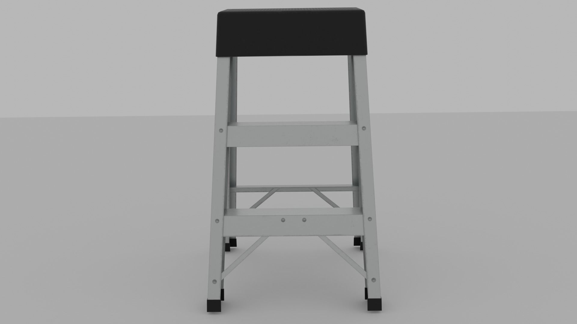 Step Ladder Low-poly 3D model_2