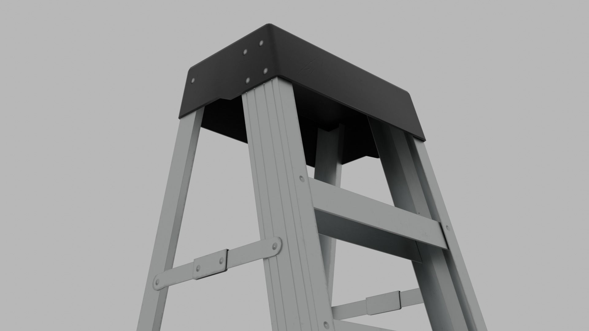 Step Ladder Low-poly 3D model_7