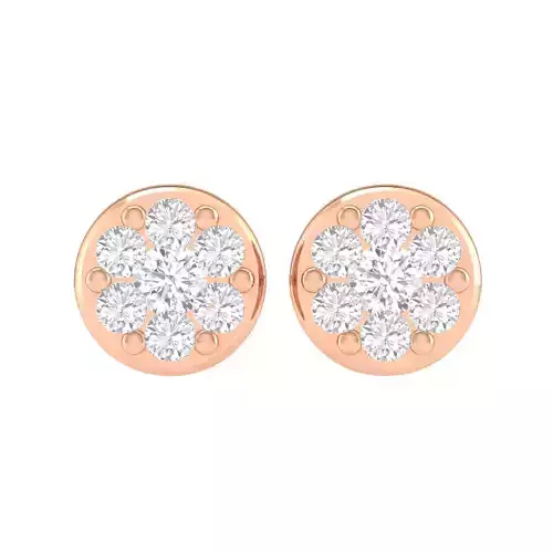 Women earrings 3dm stl render detail