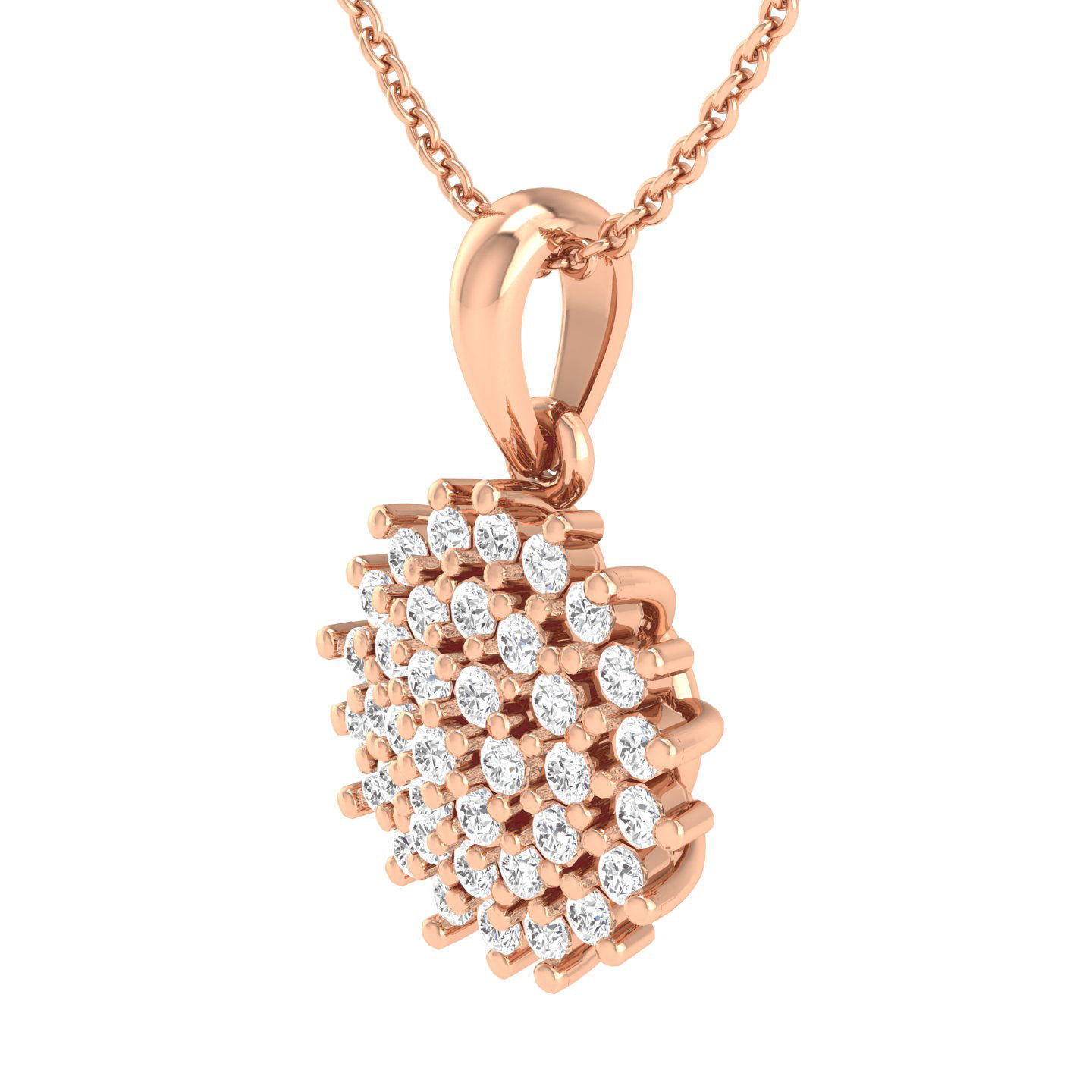 Women round pendant 3dm stl render detail 3D print model_7