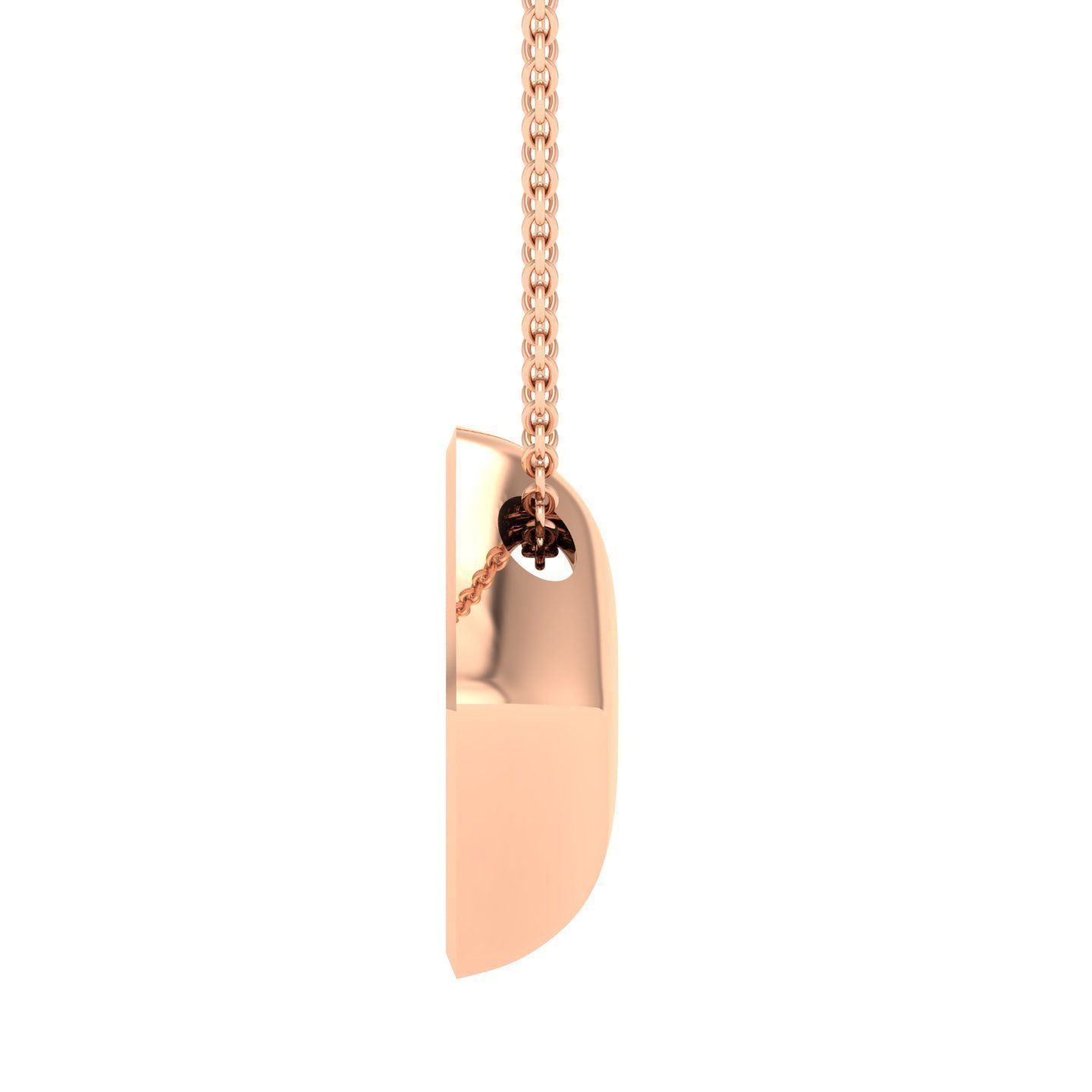 Women square pendant 3dm stl render detail 3D print model_1