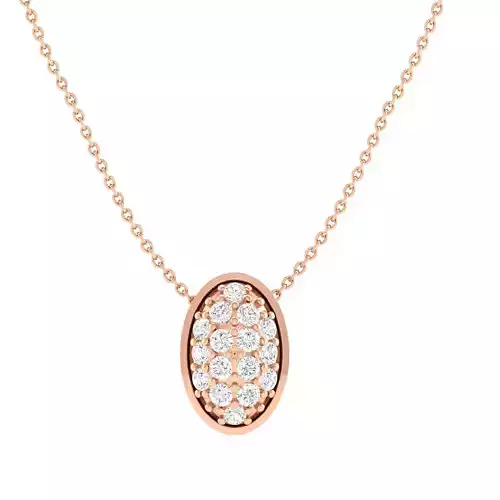 Women round pendant 3dm stl render detail