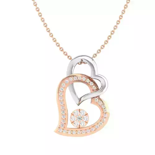 Women heart pendant 3dm stl render detail 3D print model
