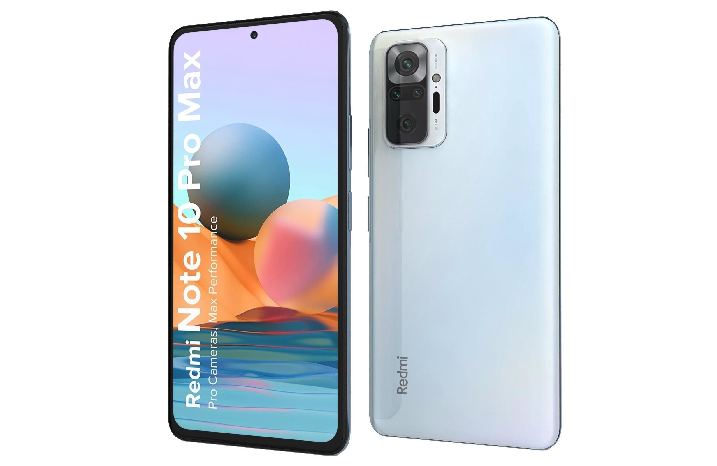 Xiaomi Redmi Note 10 Pro Max Glacial Blue 3D model_8