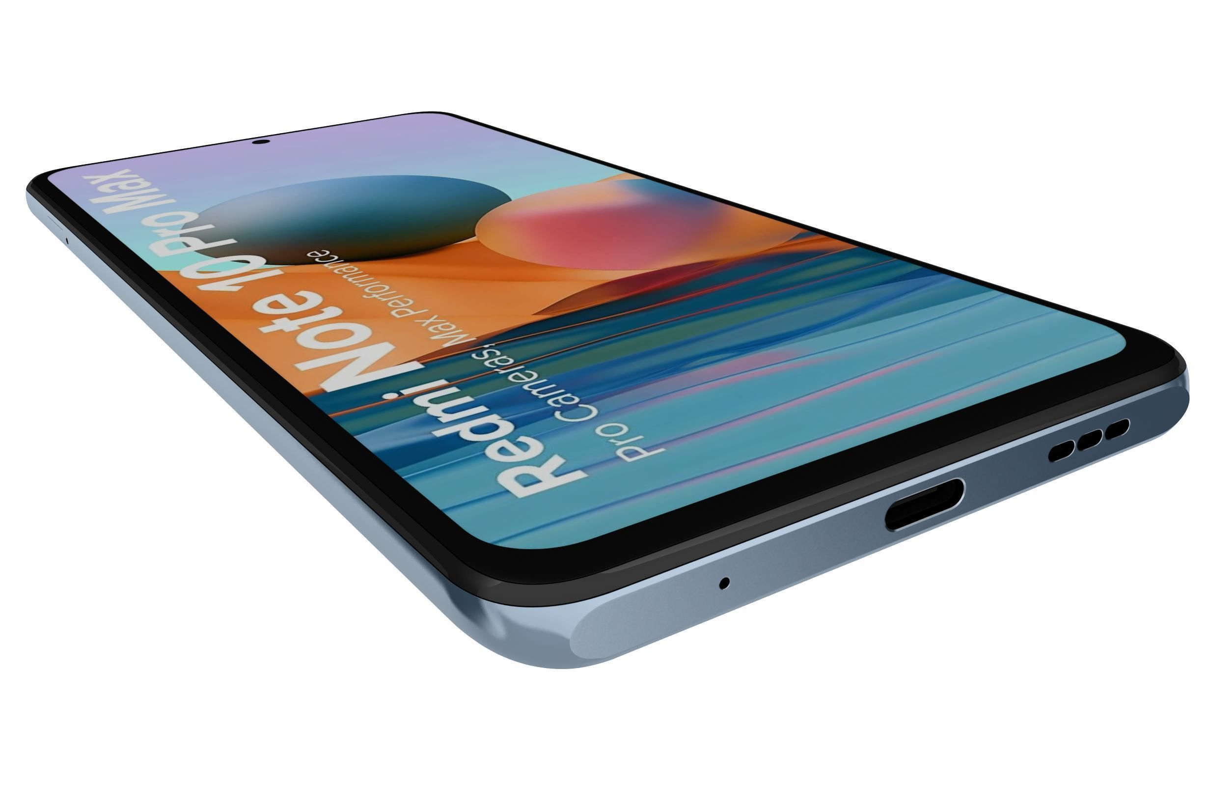 Xiaomi Redmi Note 10 Pro Max Glacial Blue 3D model_12