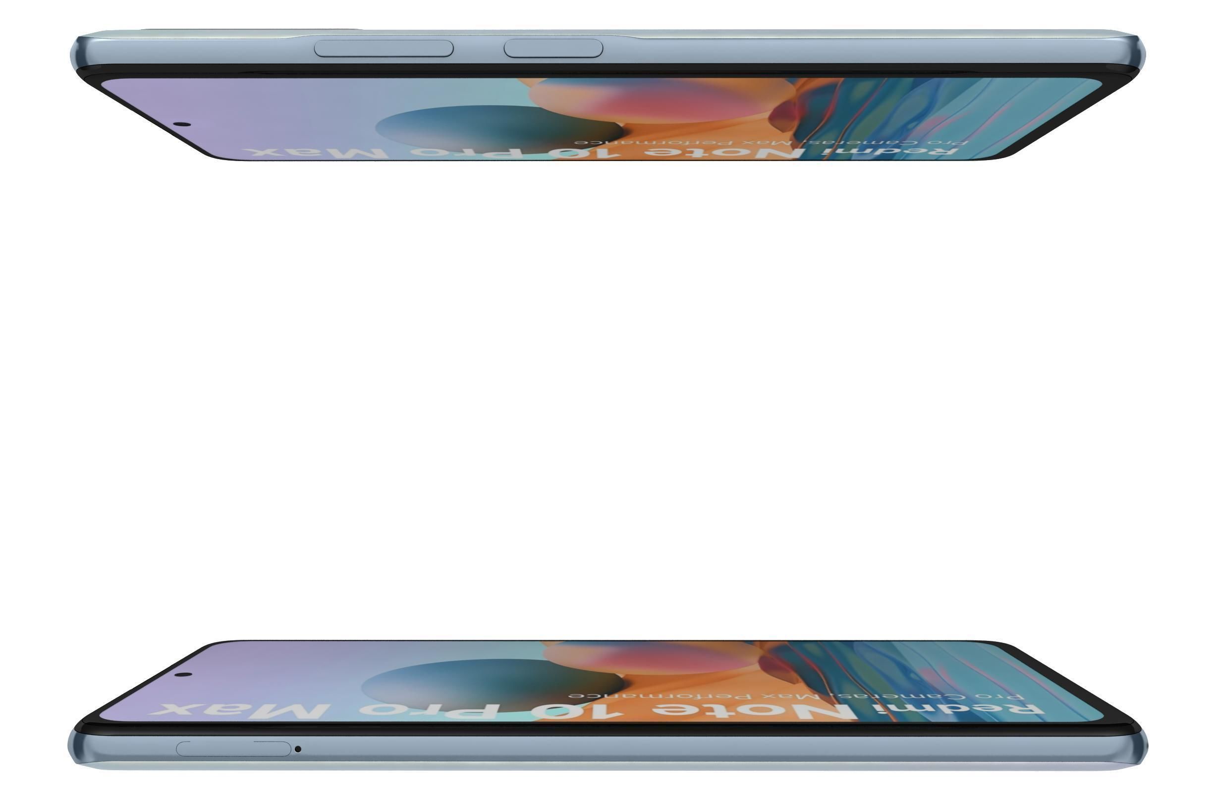 Xiaomi Redmi Note 10 Pro Max Glacial Blue 3D model_10