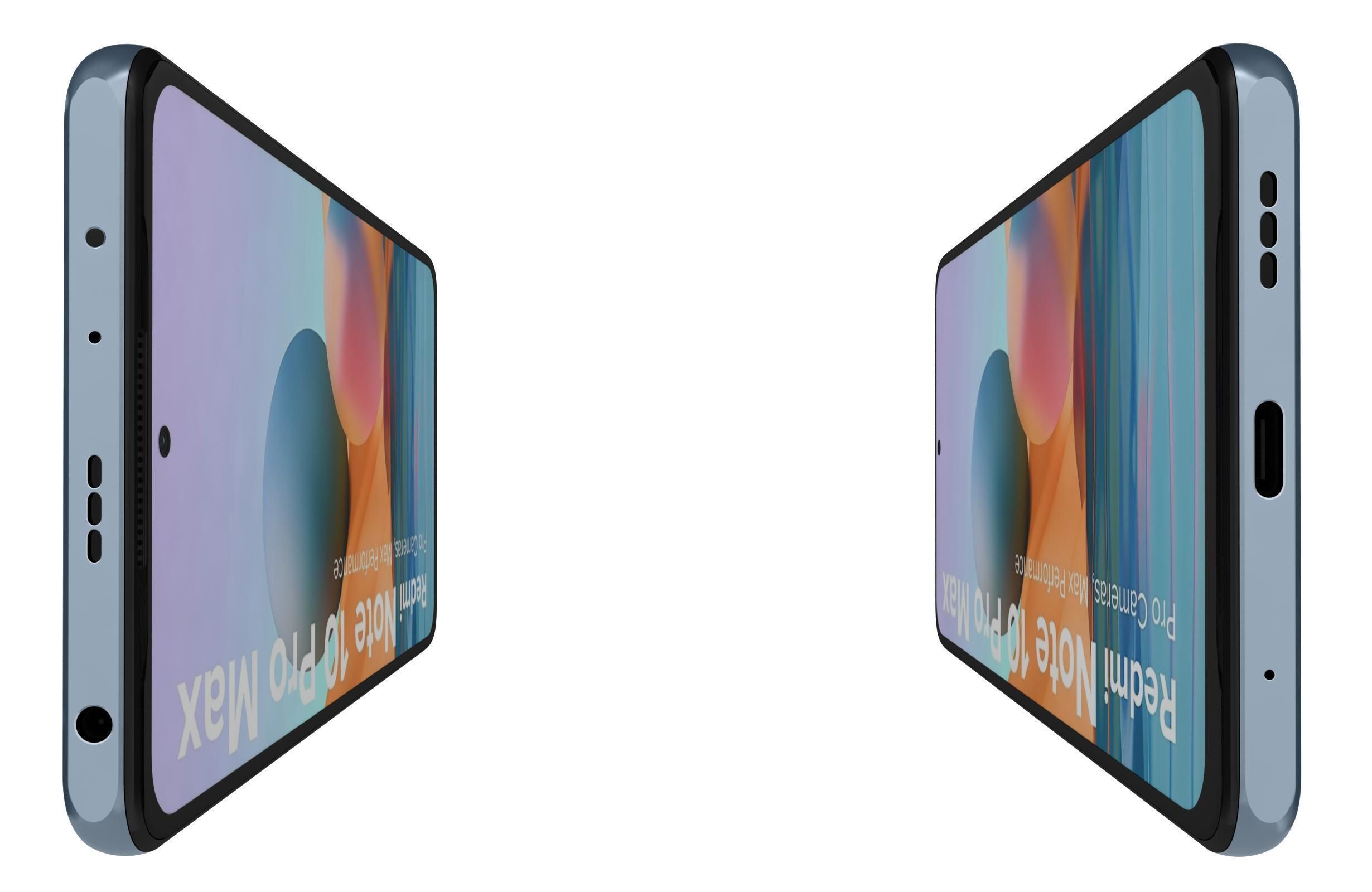 Xiaomi Redmi Note 10 Pro Max Glacial Blue 3D model_11