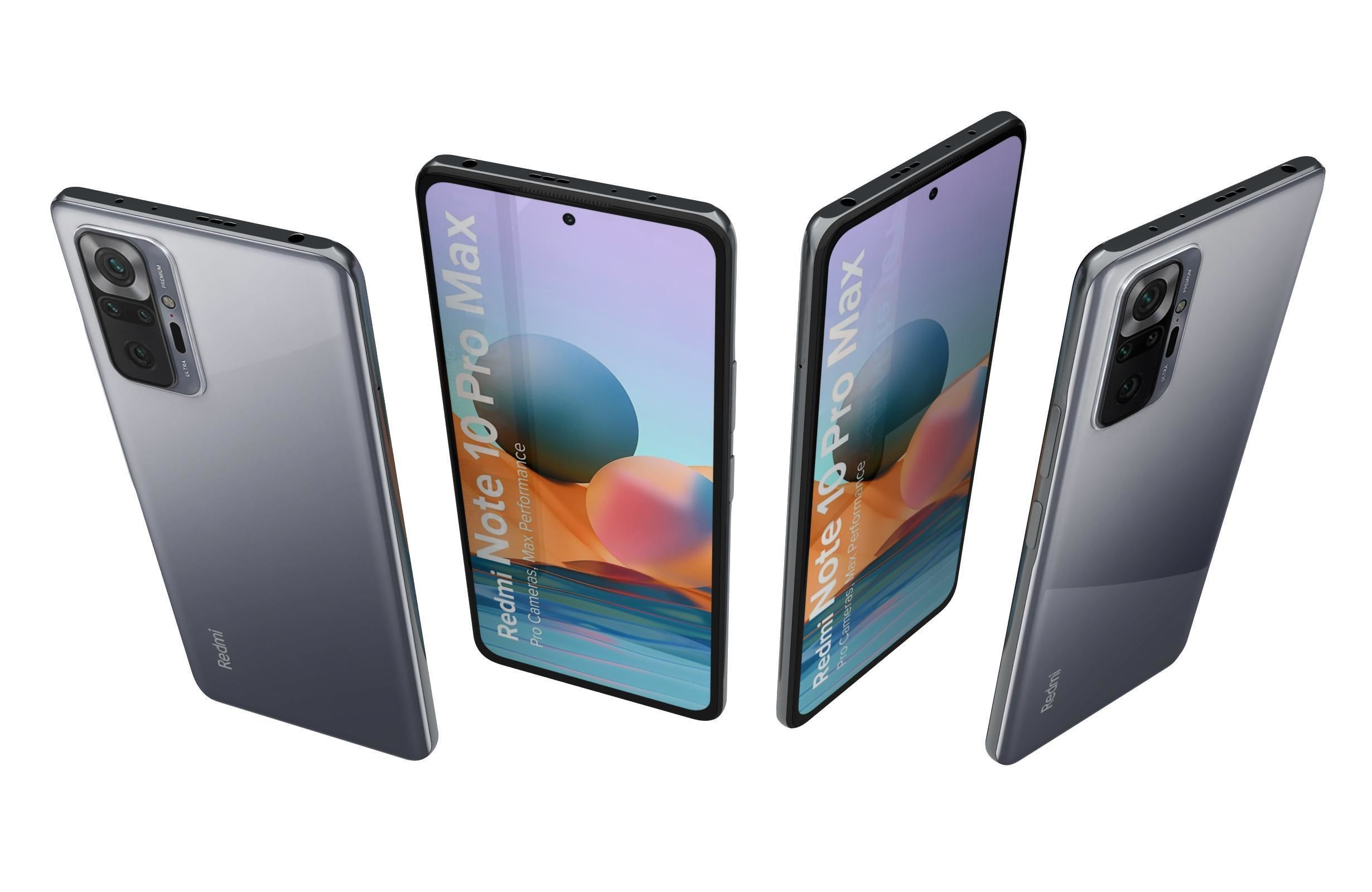 Xiaomi Redmi Note 10 Pro Max Dark Night 3D model_4