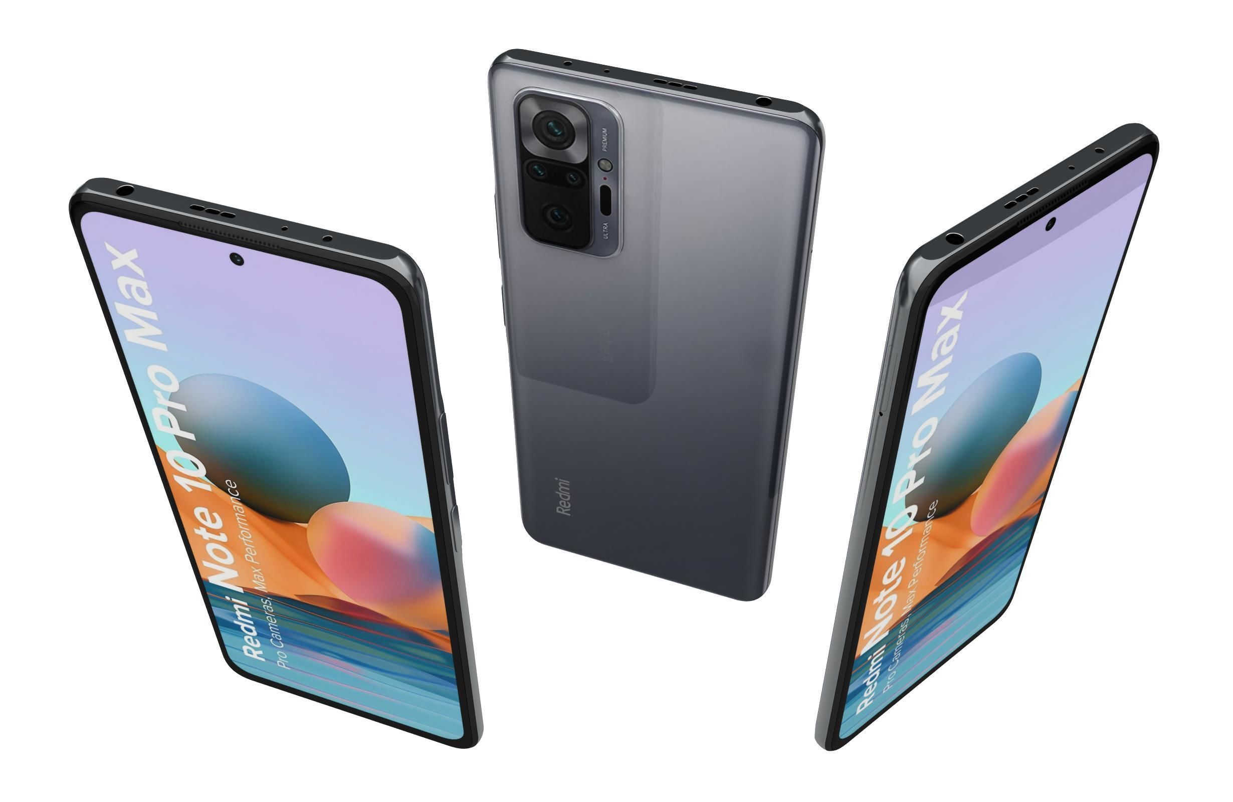 Xiaomi Redmi Note 10 Pro Max Dark Night 3D model_2