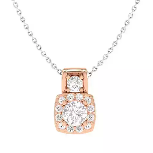 Women square solitaire pendant 3dm stl render detail 3D print model Women square solitaire pendant 3dm stl render detail 3D print model