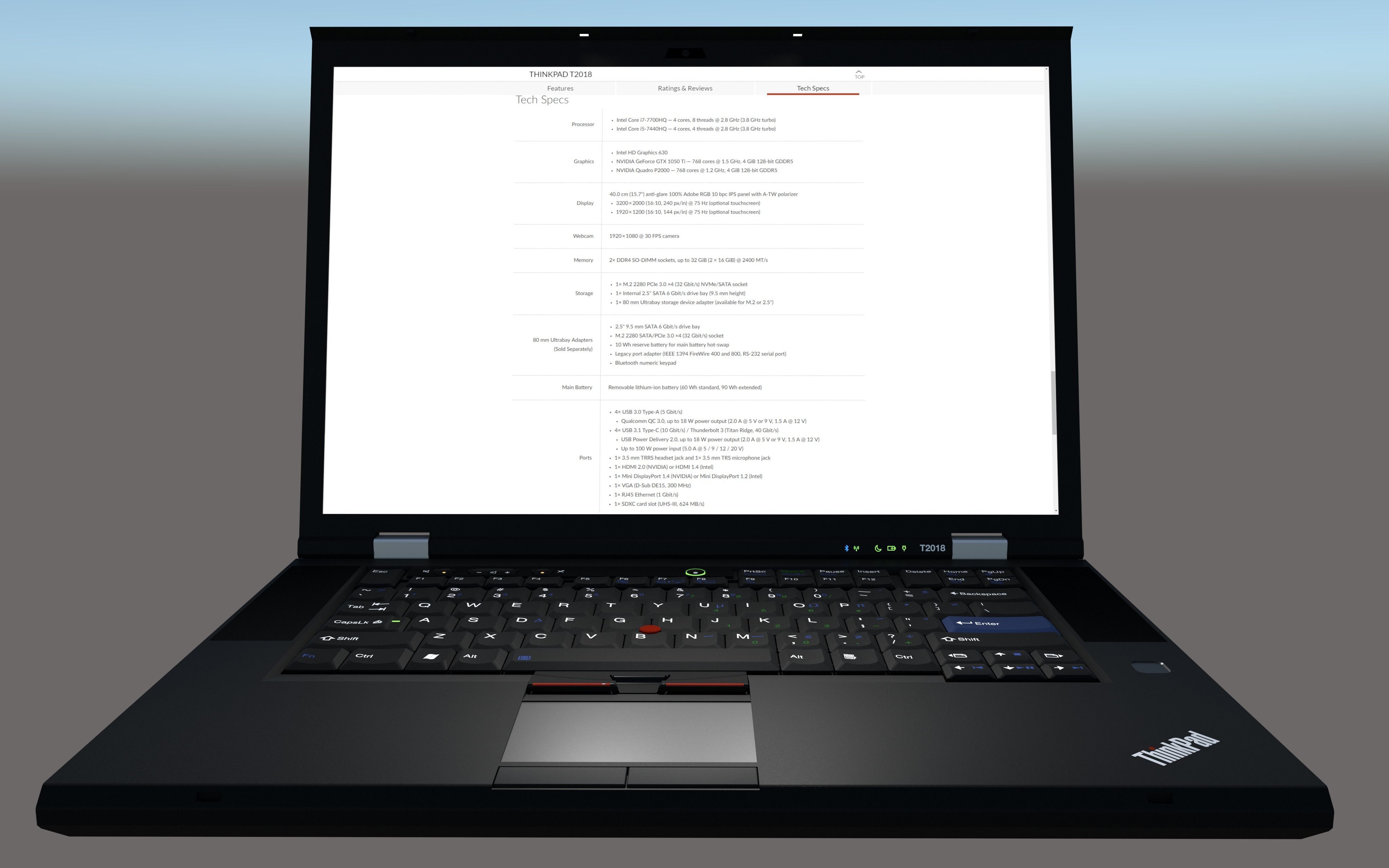 ThinkPad T2018 Classic Free 3D model_1