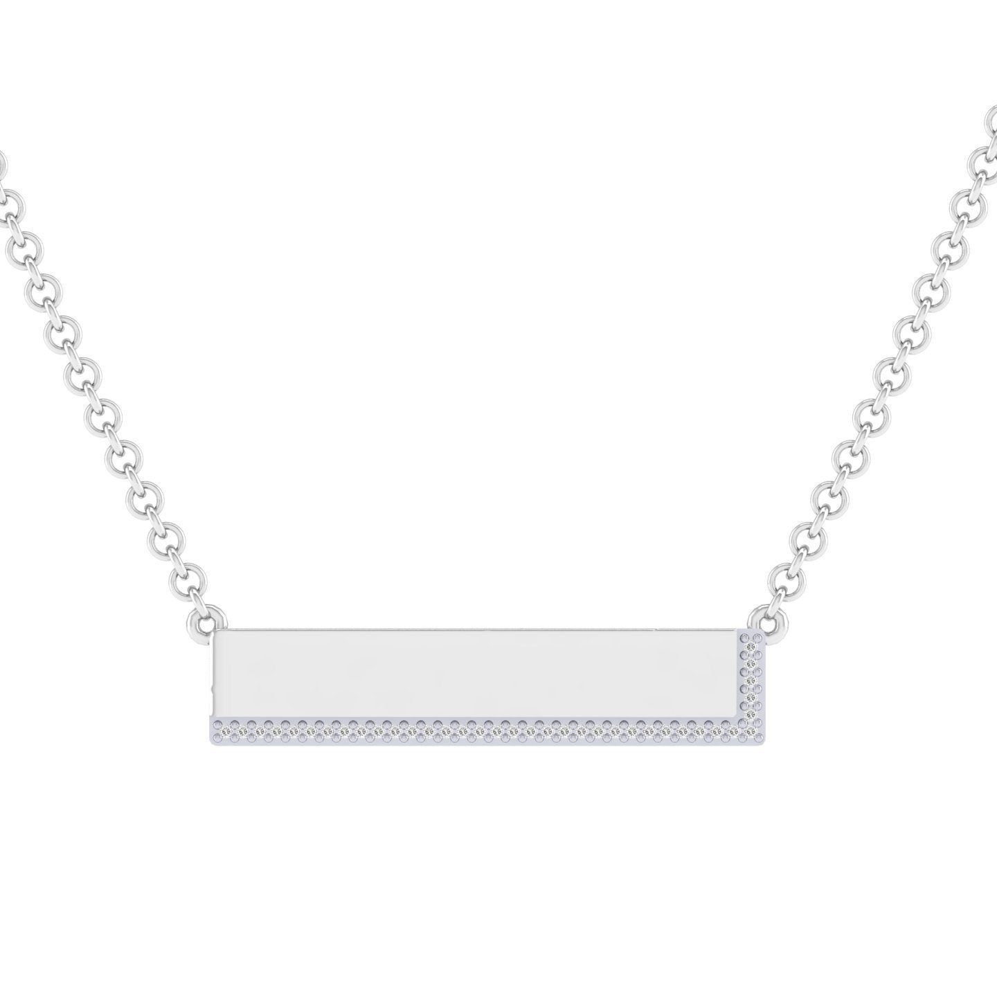 Women necklace pendant 3dm stl render detail 3D print model_3