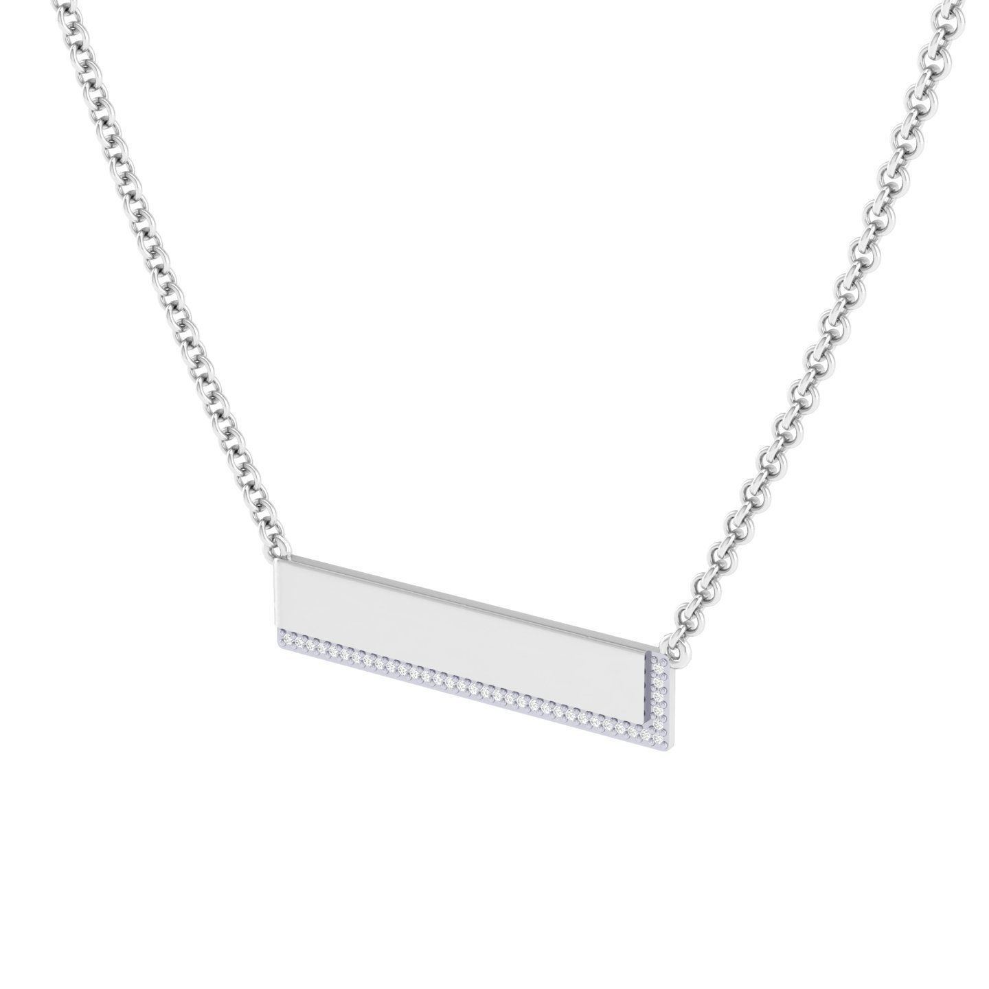 Women necklace pendant 3dm stl render detail 3D print model_5