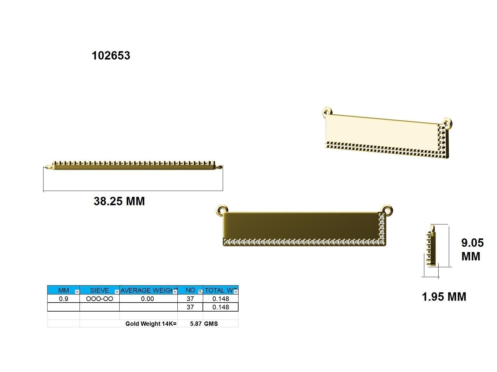 Women necklace pendant 3dm stl render detail 3D print model_9