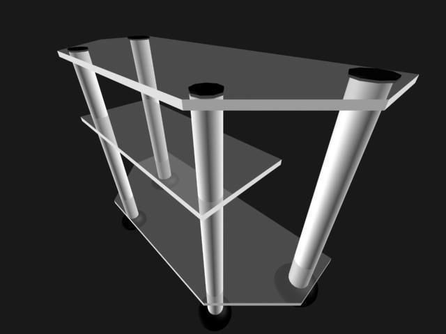 TV stand 3D model_3