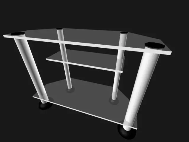 TV stand 3D model_0