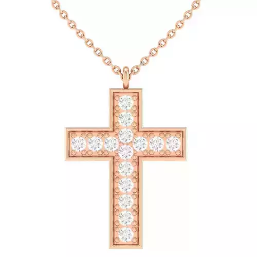Cross pendant 3dm stl render detail 3D print model
