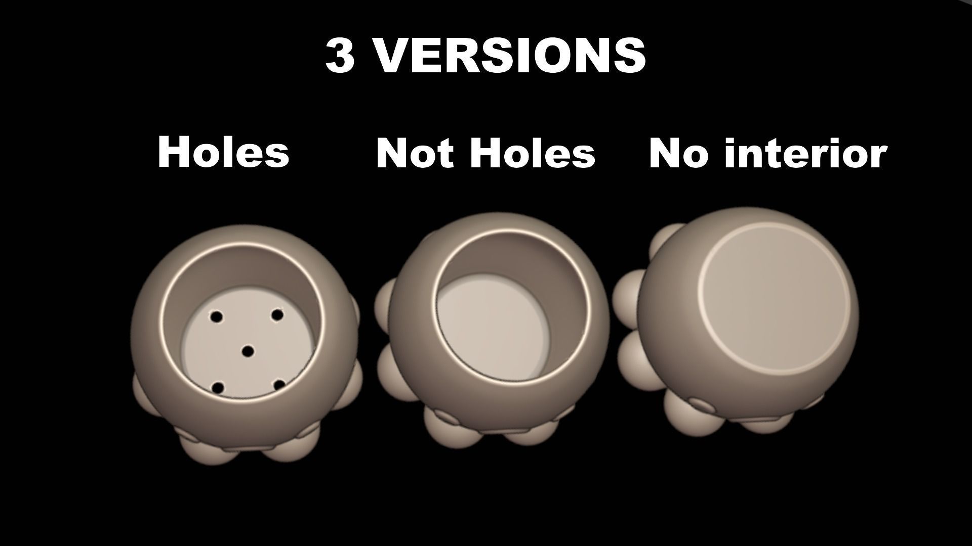 Octopus Pot Plant Planter House decor 3D print 3D print model_1