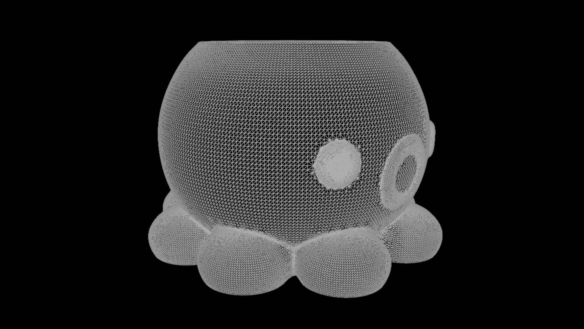 Octopus Pot Plant Planter House decor 3D print 3D print model_15