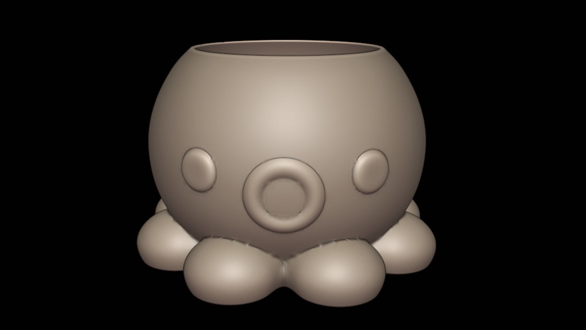 Octopus Pot Plant Planter House decor 3D print 3D print model_6