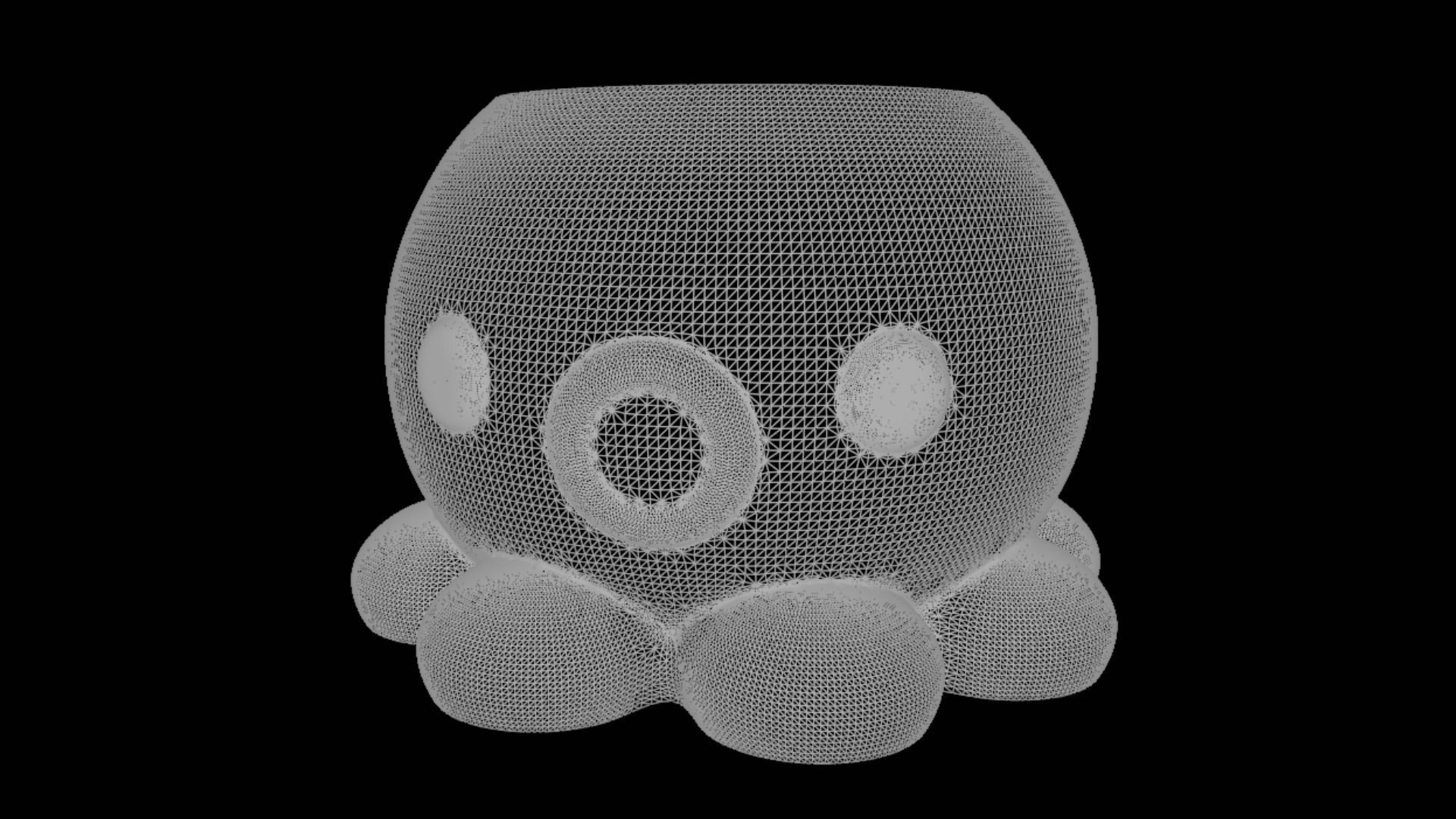 Octopus Pot Plant Planter House decor 3D print 3D print model_7