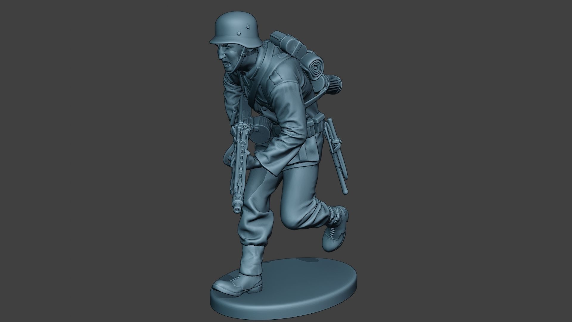 German soldiers ww2 MG42 G7 Pack1 3D Model Collection_18