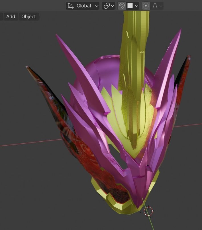 Kamen rider Calibur Jaou Dragon 3D printable cosplay Helmet 3D print model_4