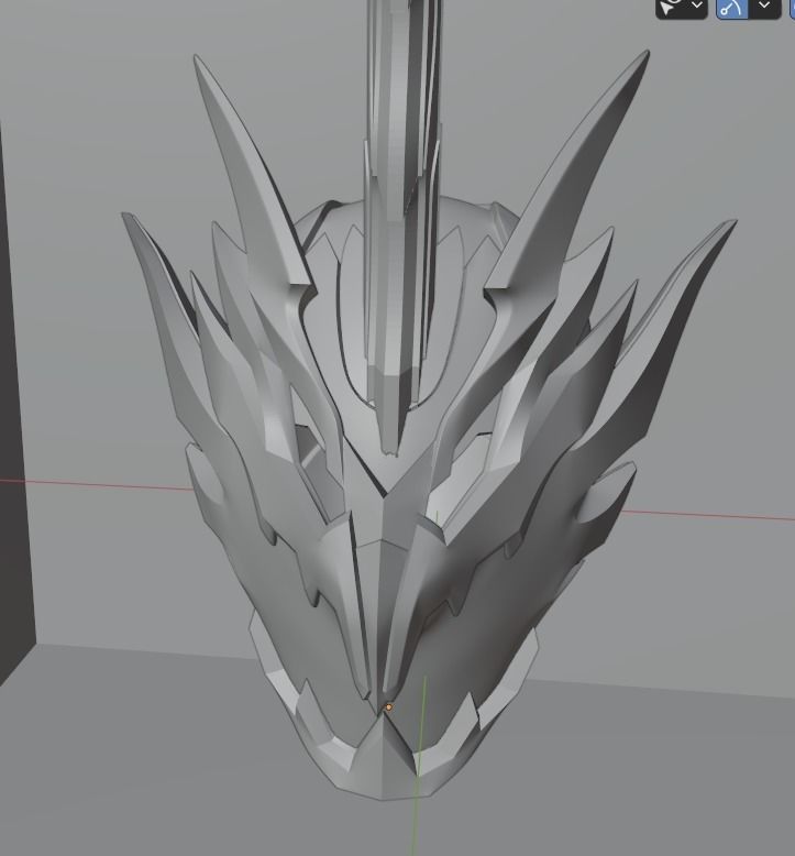 Kamen rider Calibur Jaou Dragon 3D printable cosplay Helmet 3D print model_14