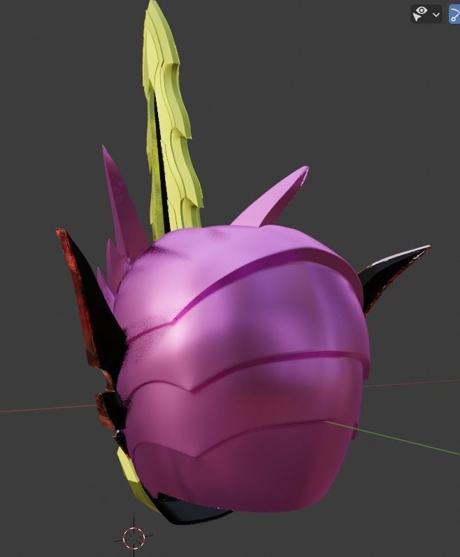 Kamen rider Calibur Jaou Dragon 3D printable cosplay Helmet 3D print model_11