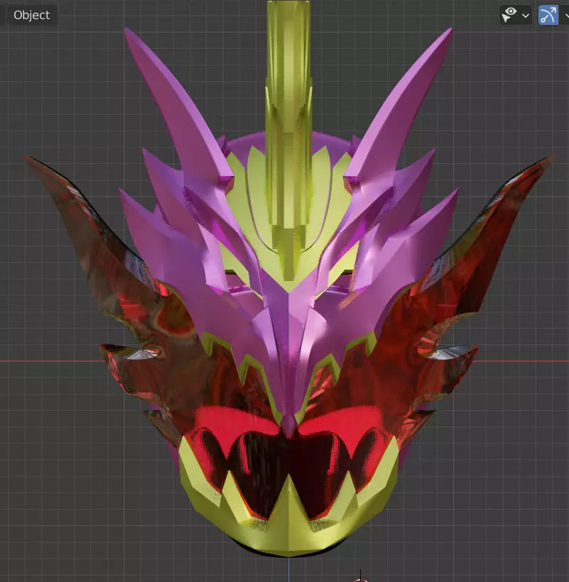 Kamen rider Calibur Jaou Dragon 3D printable cosplay Helmet 3D print model_0