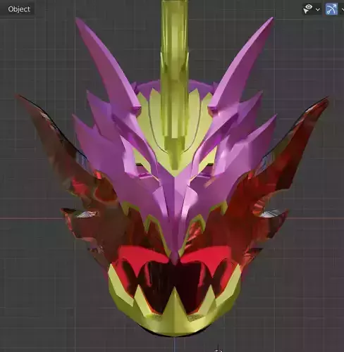Kamen rider Calibur Jaou Dragon 3D printable cosplay Helmet 3D print model