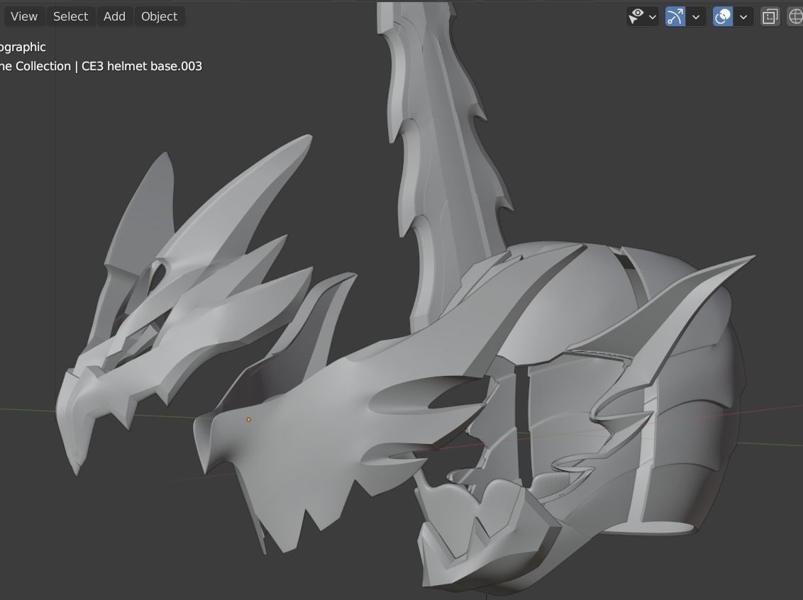 Kamen rider Calibur Jaou Dragon 3D printable cosplay Helmet 3D print model_16