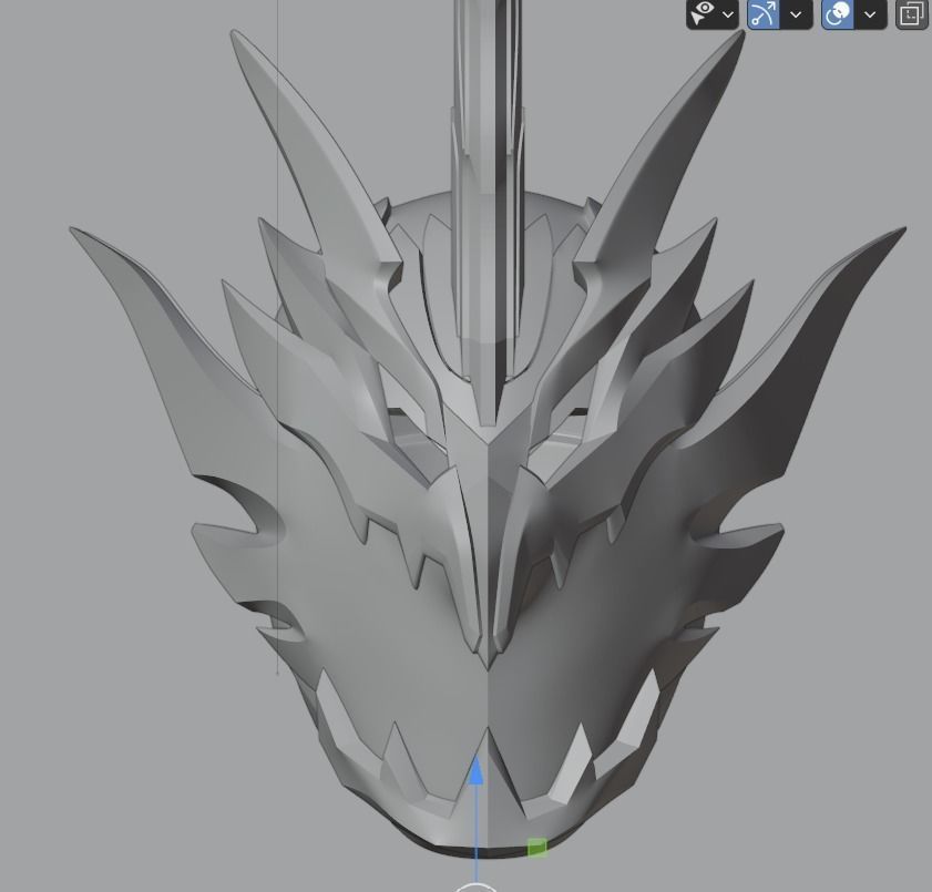 Kamen rider Calibur Jaou Dragon 3D printable cosplay Helmet 3D print model_12