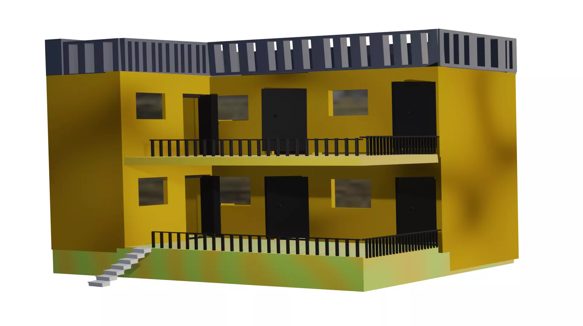 apartment house Free 3D model