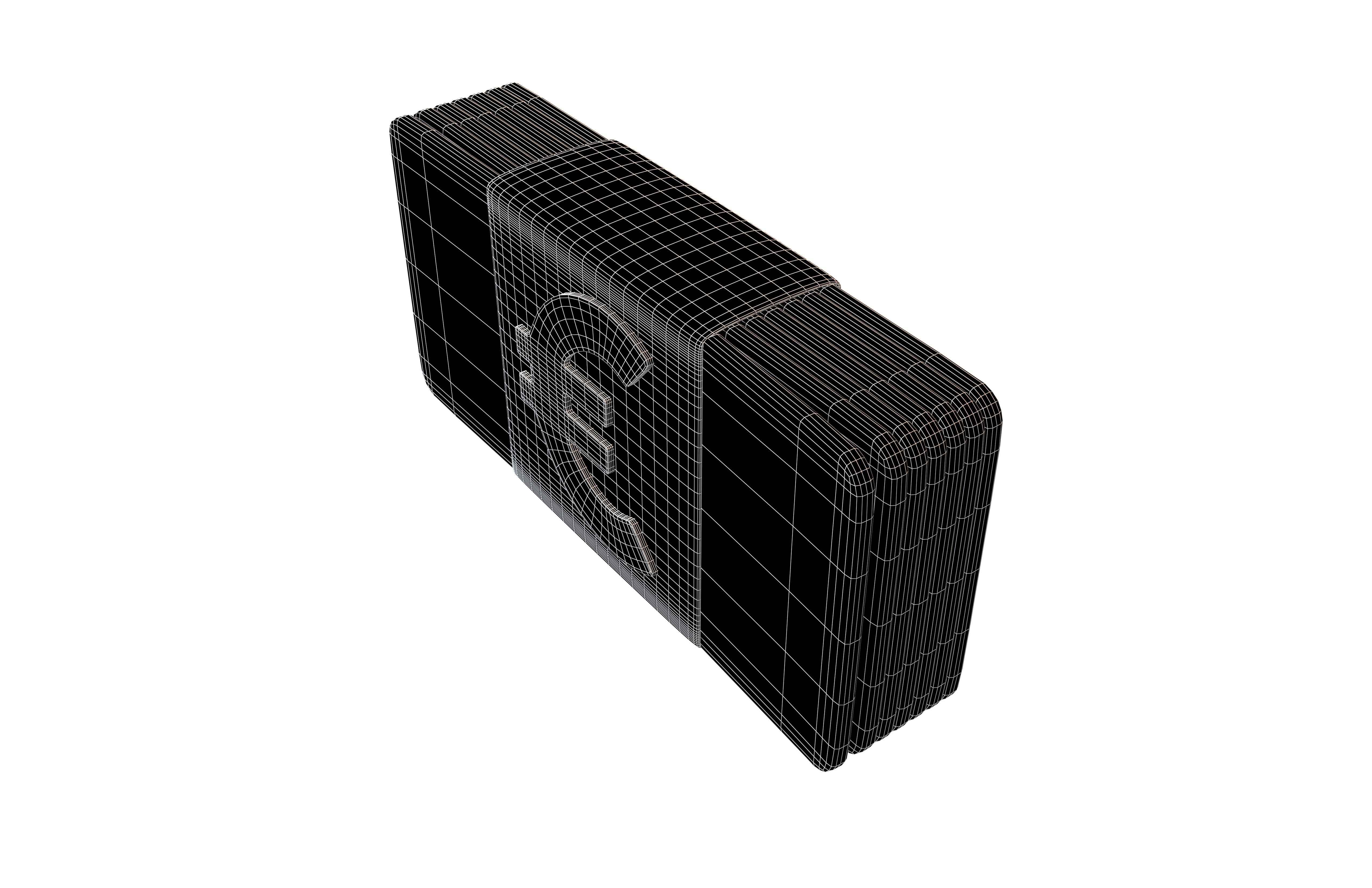 Cartoon Euro Money v1 001 Low-poly 3D model_7