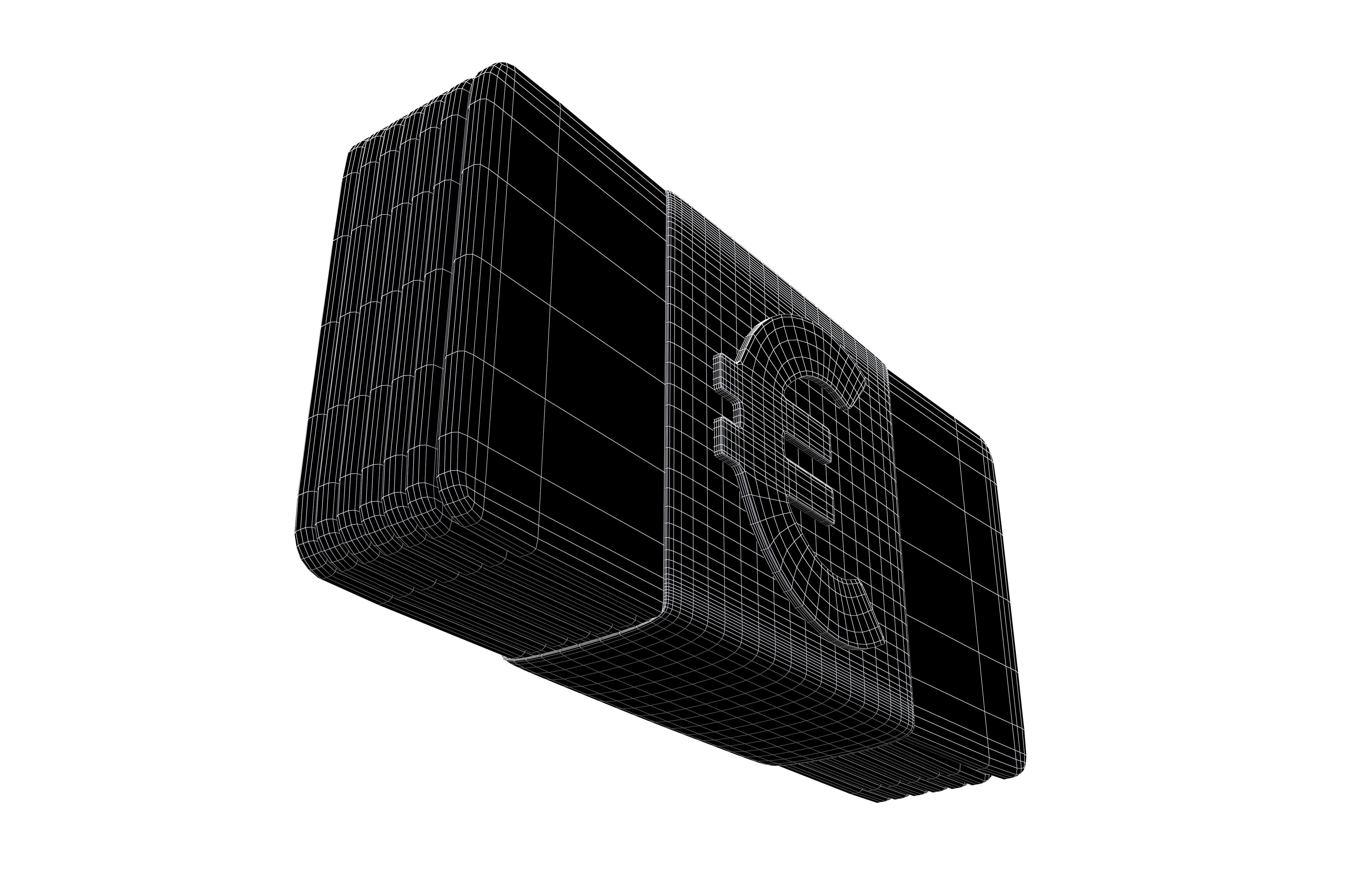 Cartoon Euro Money v1 001 Low-poly 3D model_8