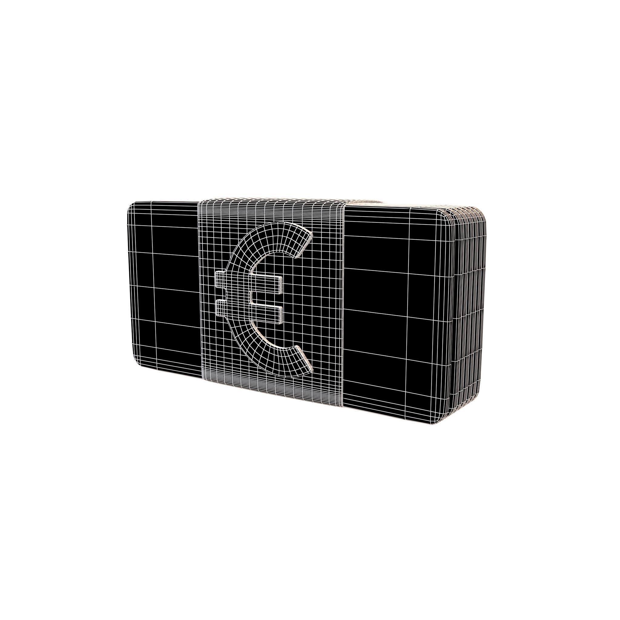 Cartoon Euro Money v1 001 Low-poly 3D model_6