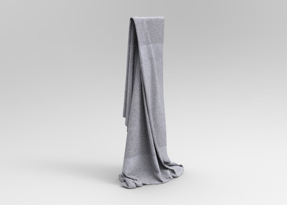 Cloth 1 scarf Low-poly 3D model_14