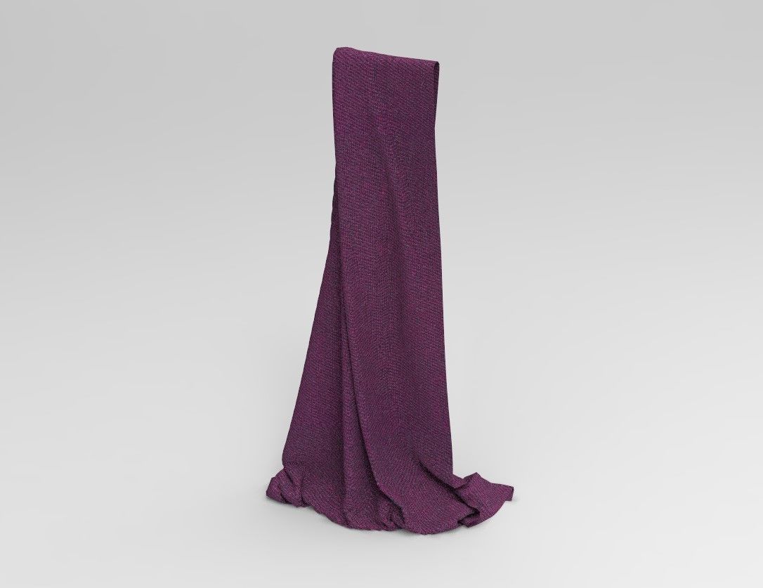Cloth 4 scarf Low-poly 3D model_11