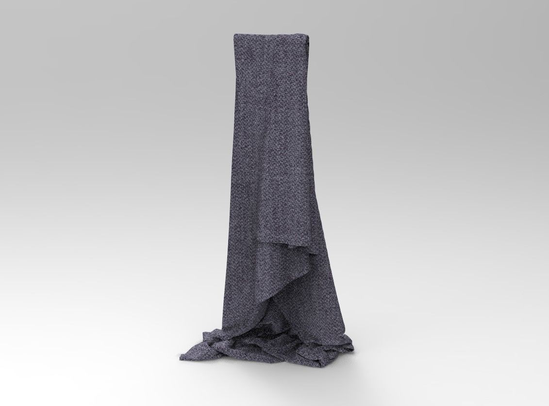 Cloth 5 shawl Low-poly 3D model_6