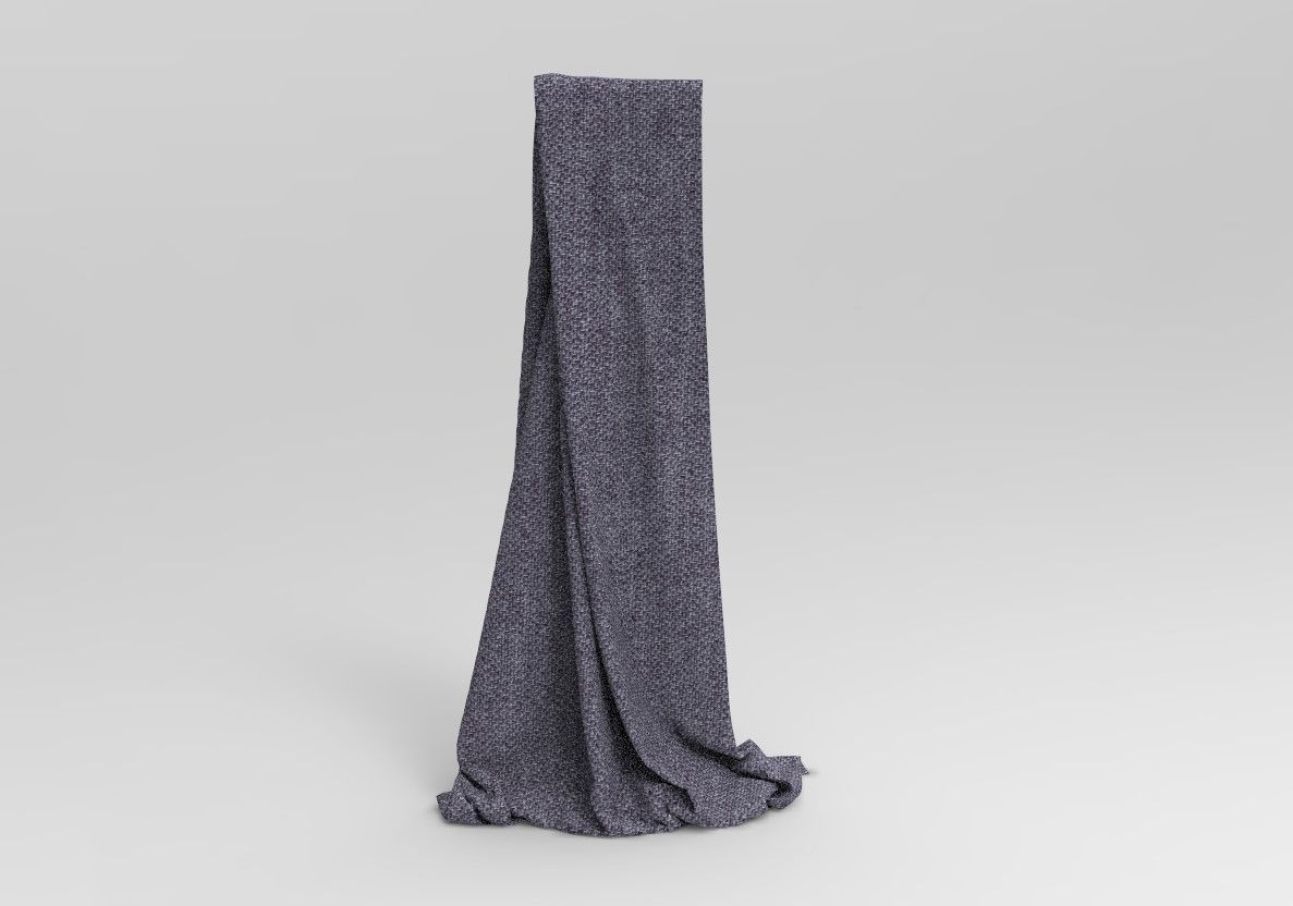 Cloth 5 shawl Low-poly 3D model_11