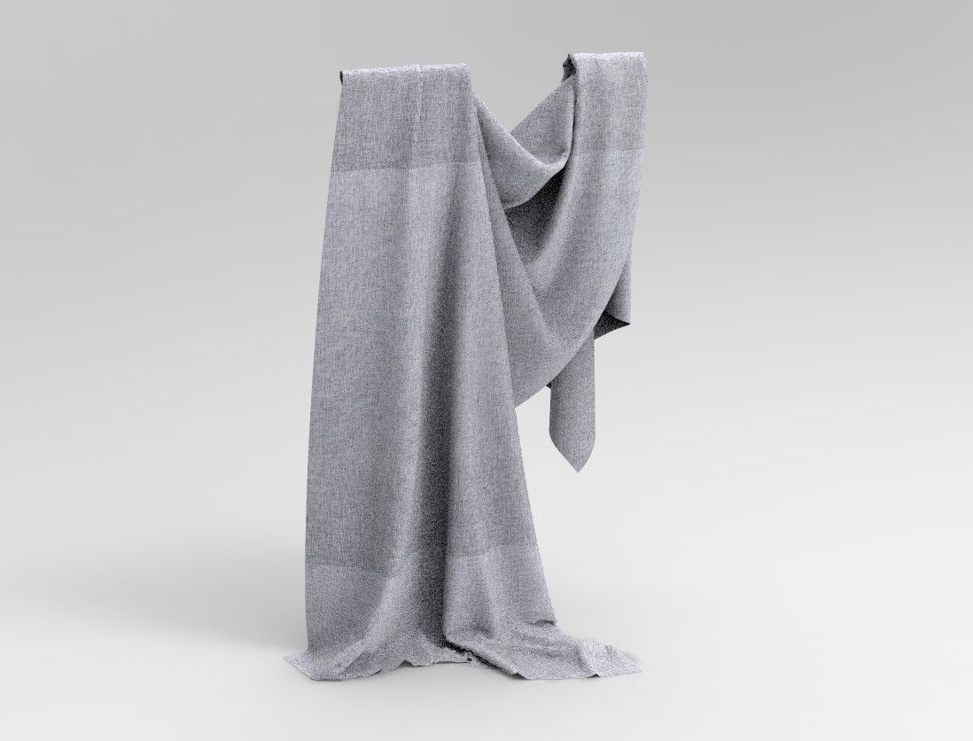 Cloth 7 scarf Low-poly 3D model_11