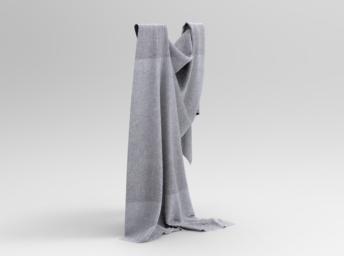 Cloth 7 scarf Low-poly 3D model_10