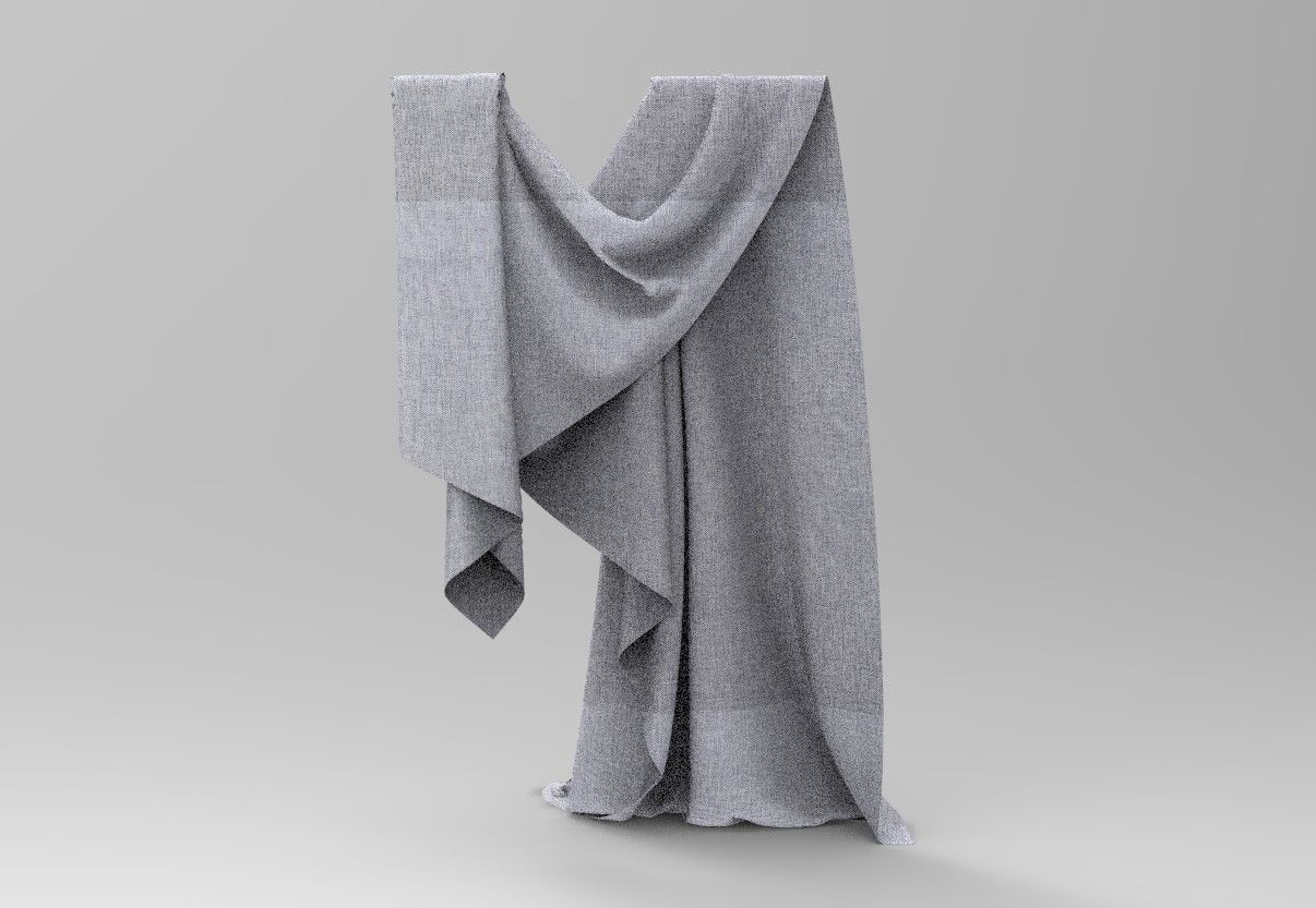 Cloth 7 scarf Low-poly 3D model_6
