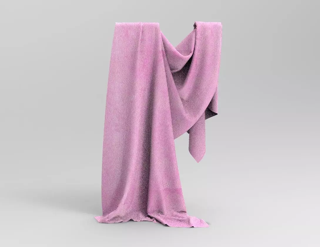 Cloth 9 towel Low-poly 3D model_0