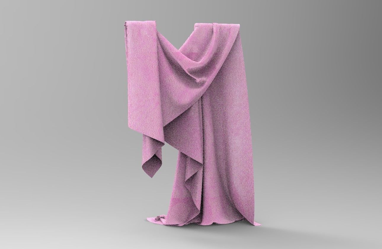 Cloth 9 towel Low-poly 3D model_2