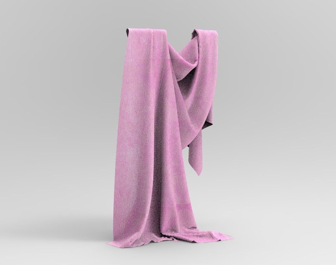 Cloth 9 towel Low-poly 3D model_9