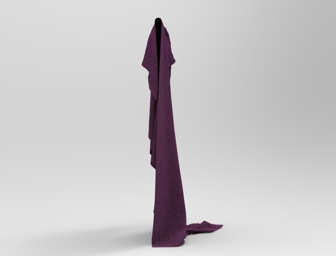 Cloth 10 Low-poly 3D model_10