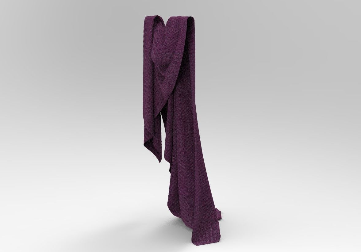 Cloth 10 Low-poly 3D model_9