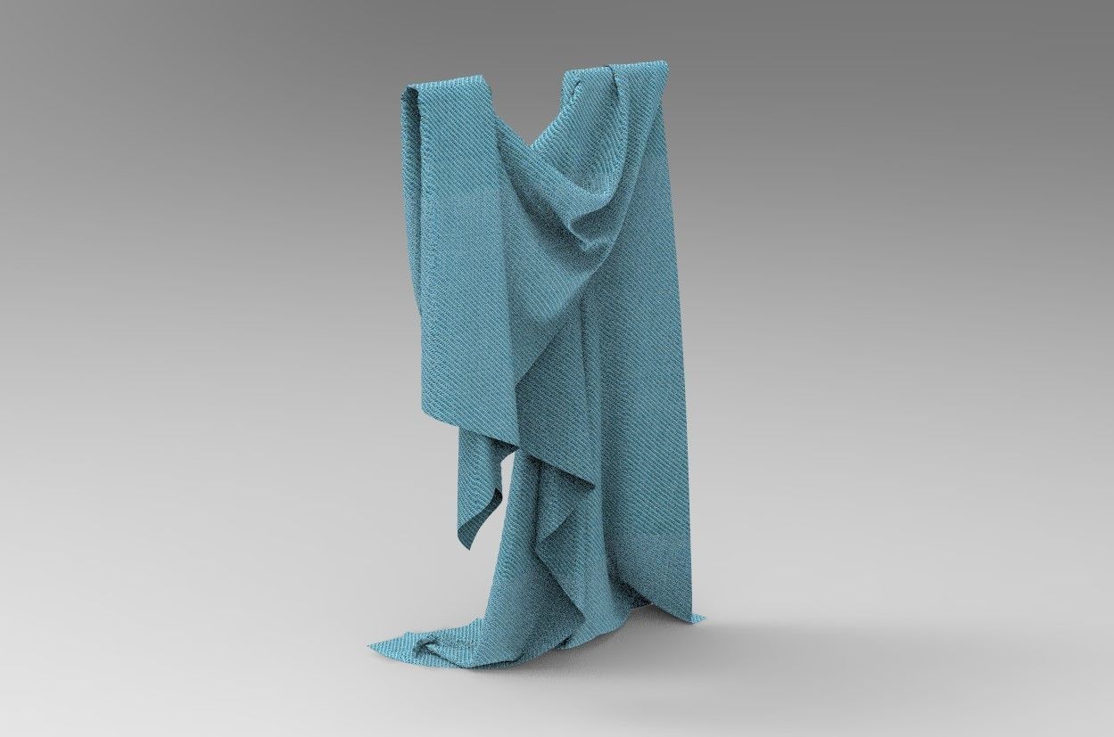 Cloth 12 Low-poly 3D model_2